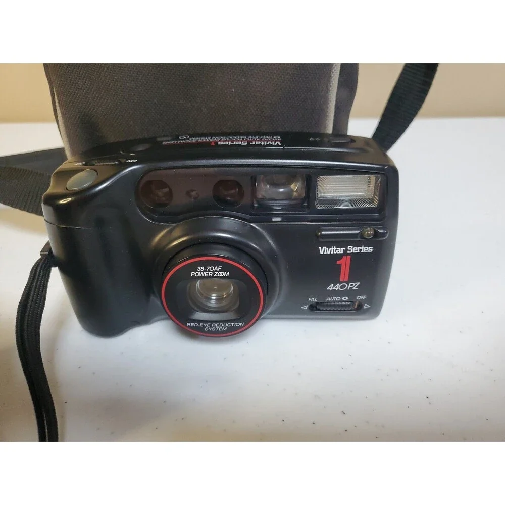 Vivitar Series 1 440 PZ Power Zoom 38-70mm AF Point & Shoot Film Camera Read